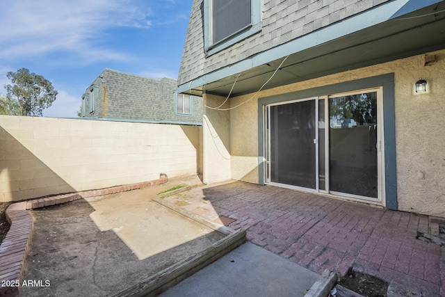 view of patio / terrace with fence
