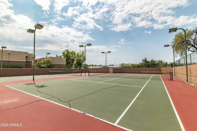 view of sport court featuring basketball court