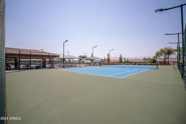 view of tennis court