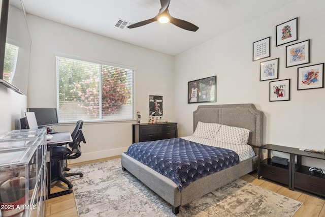 3356 E Vallejo Ct, Gilbert, AZ 85298 - bedroom with baseboards, visible vents, wood finished floors, and multiple windows