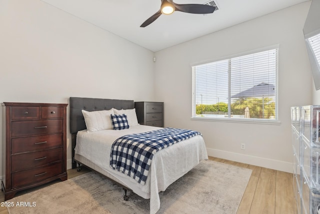 3356 E Vallejo Ct, Gilbert, AZ 85298 - bedroom with visible vents, multiple windows, baseboards, and light wood-style floors