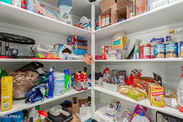 view of pantry