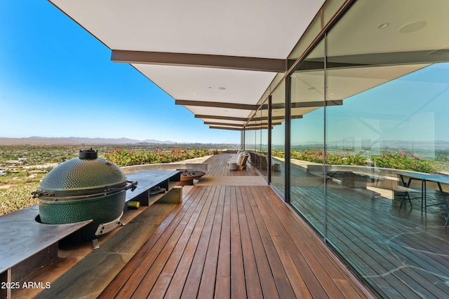 4925 E Red Rock Dr Unit 43, Phoenix, AZ 85018 - wooden deck featuring a mountain view