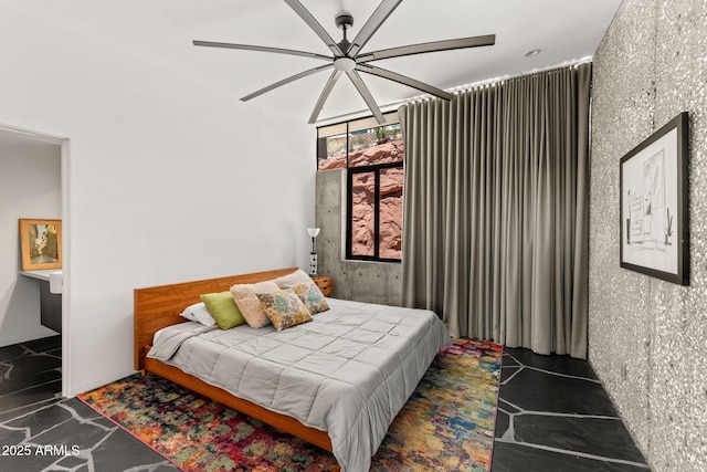 4925 E Red Rock Dr Unit 43, Phoenix, AZ 85018 - bedroom featuring a ceiling fan