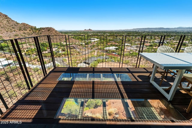 4925 E Red Rock Dr Unit 43, Phoenix, AZ 85018 - balcony featuring a mountain view