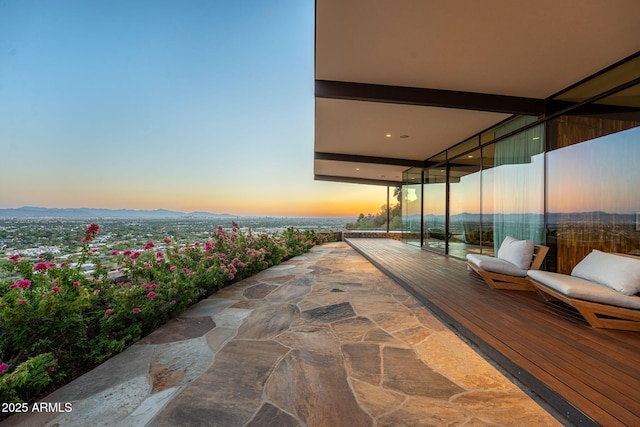 4925 E Red Rock Dr Unit 43, Phoenix, AZ 85018 - view of patio / terrace featuring a mountain view