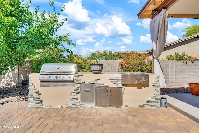 747 E Meadow Ln, Phoenix, AZ 85022 - view of patio / terrace featuring grilling area, fence, and area for grilling