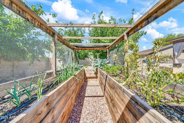 747 E Meadow Ln, Phoenix, AZ 85022 - view of patio / terrace featuring a vegetable garden