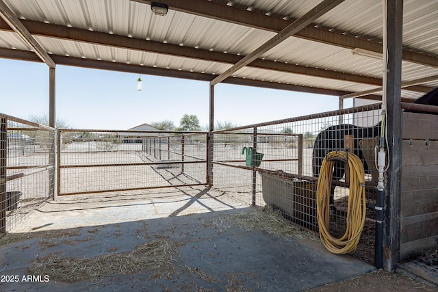 view of stable