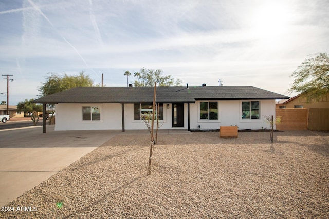 view of ranch-style house