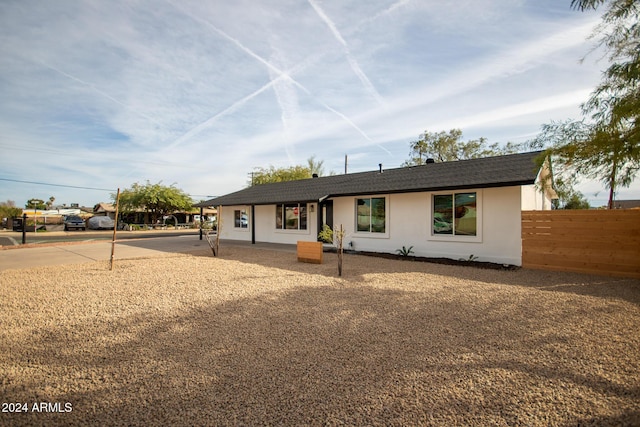 view of ranch-style home