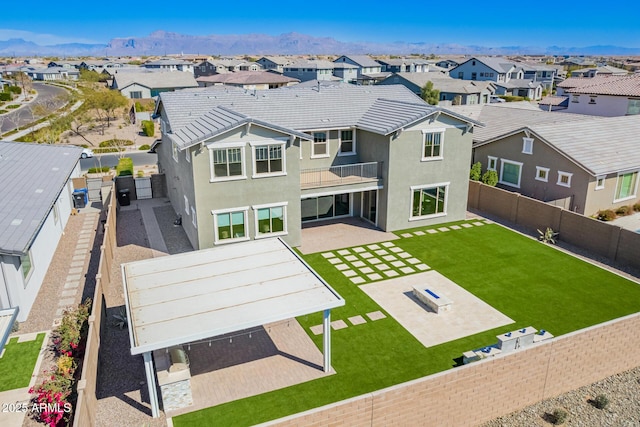 aerial view featuring a residential view