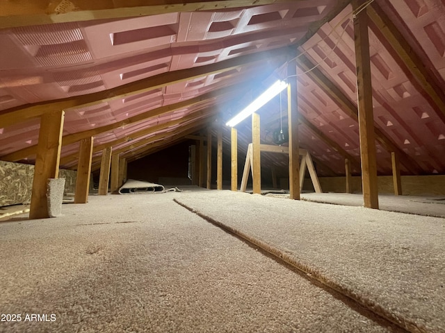 view of attic