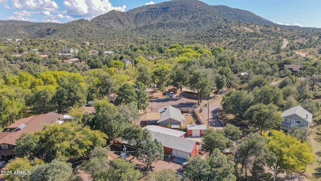 aerial view featuring a mountain view