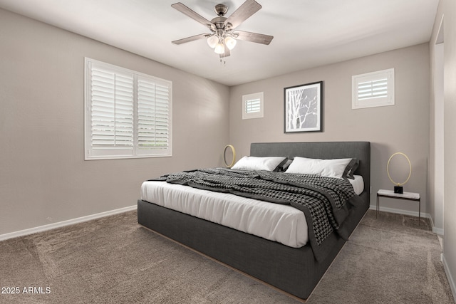10307 E Tiburon Ave, Mesa, AZ 85212 - bedroom with baseboards, carpet floors, and ceiling fan