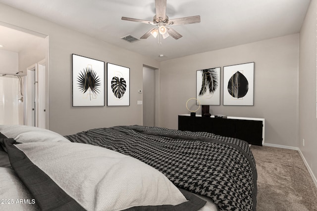10307 E Tiburon Ave, Mesa, AZ 85212 - carpeted bedroom featuring baseboards and ceiling fan