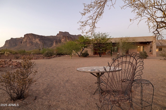 148 N La Barge Rd, Apache Junction, AZ 85119 - view of yard featuring a mountain view and a gate