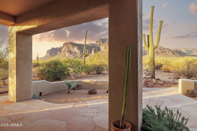 148 N La Barge Rd, Apache Junction, AZ 85119 - view of patio featuring a mountain view
