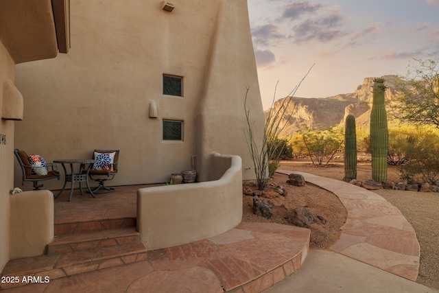 148 N La Barge Rd, Apache Junction, AZ 85119 - view of patio featuring a mountain view