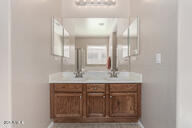bathroom with vanity