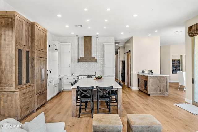 11324 E Diamond Cholla Dr, Scottsdale, AZ 85255 - dining space featuring recessed lighting, light wood finished floors, and baseboards