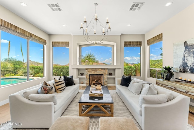 11324 E Diamond Cholla Dr, Scottsdale, AZ 85255 - sunroom with a chandelier