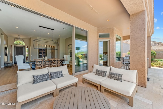 11324 E Diamond Cholla Dr, Scottsdale, AZ 85255 - view of patio with an outdoor living space