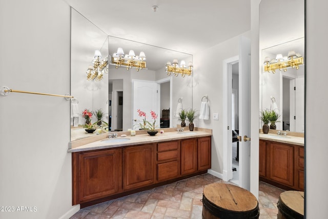 bathroom featuring vanity