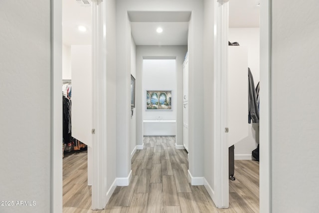 2630 E Lovebird Ln, Gilbert, AZ 85297 - corridor with light wood finished floors and baseboards