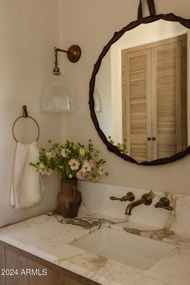 interior details with sink