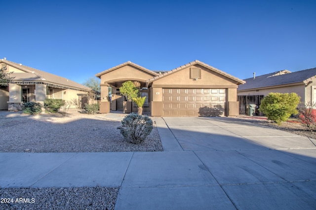 view of front of house featuring a garage