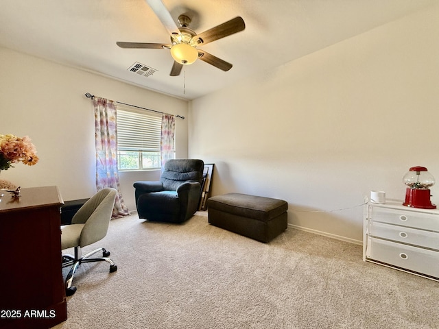 1758 E San Xavier Dr, Casa Grande, AZ 85122 - carpeted office space featuring ceiling fan