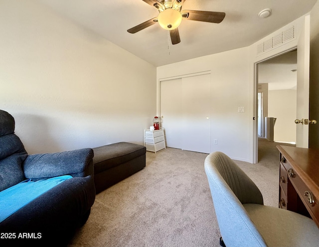 1758 E San Xavier Dr, Casa Grande, AZ 85122 - carpeted office with a ceiling fan