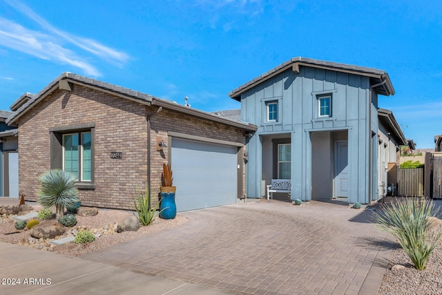 view of front of house featuring a garage