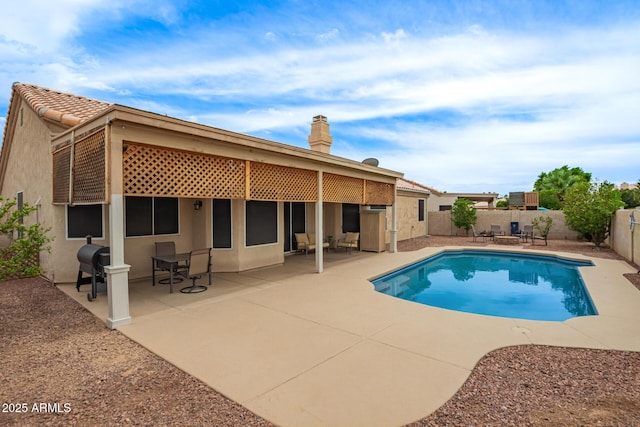3946 N 112th Ave, Avondale, AZ 85392 - view of pool with a fenced backyard and a patio