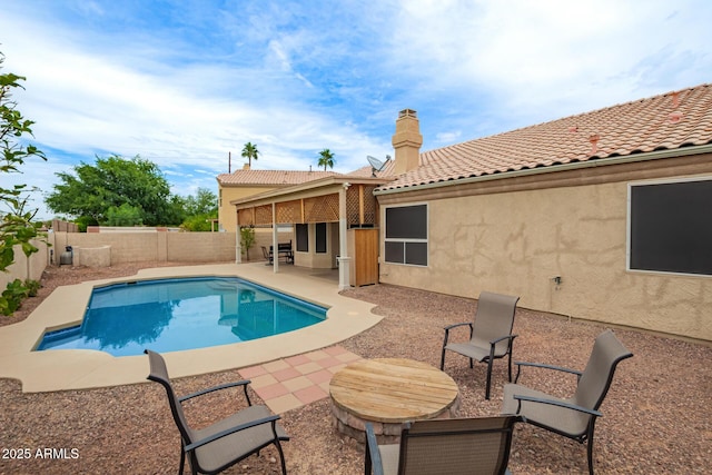 3946 N 112th Ave, Avondale, AZ 85392 - view of pool with a patio area and a fenced backyard