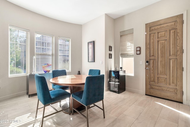 view of dining room