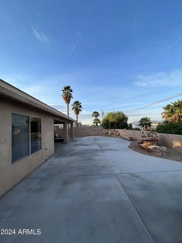 exterior space with a patio