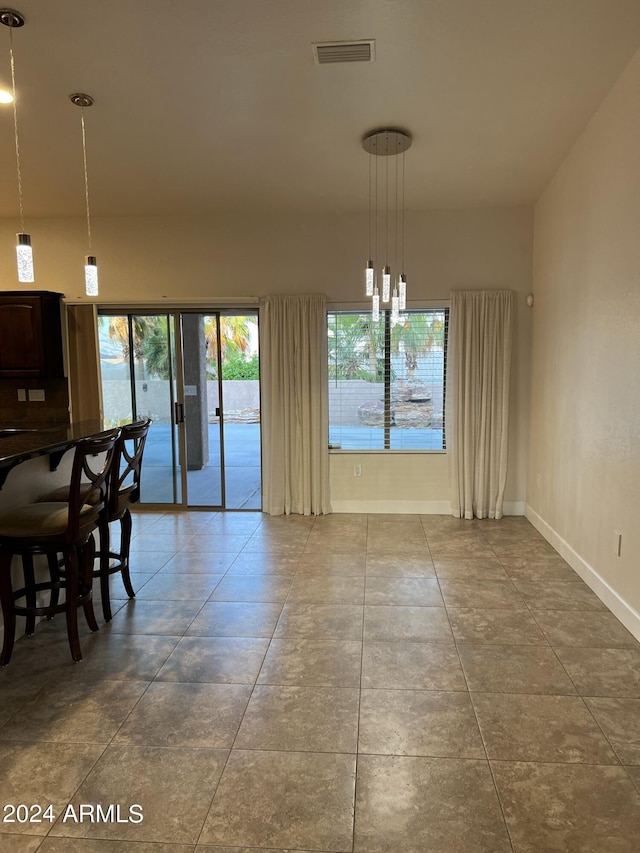 view of dining room