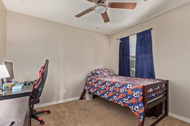 3929 S 79th Ln, Phoenix, AZ 85043 - carpeted bedroom featuring baseboards and ceiling fan