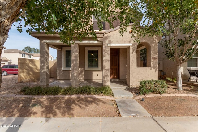 view of front of home