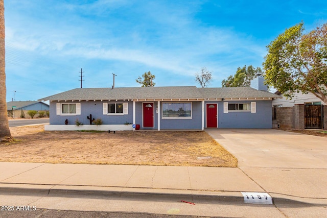 view of ranch-style house