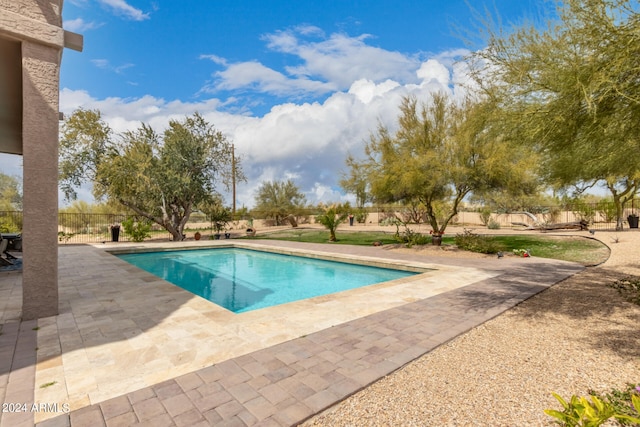 view of pool with a patio area