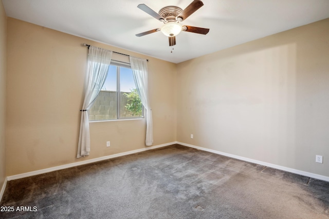 9921 E Acceleration Dr, Mesa, AZ 85212 - unfurnished room with carpet, baseboards, and a ceiling fan