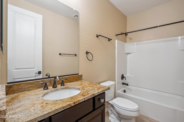 9921 E Acceleration Dr, Mesa, AZ 85212 - full bath featuring vanity, toilet, and tub / shower combination