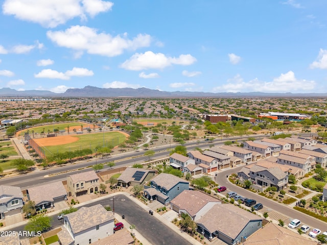 9921 E Acceleration Dr, Mesa, AZ 85212 - aerial perspective of suburban area with a mountain backdrop