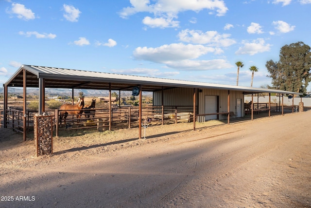 view of stable