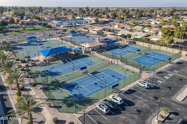 aerial view featuring a residential view