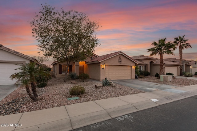 view of front of home featuring a garage