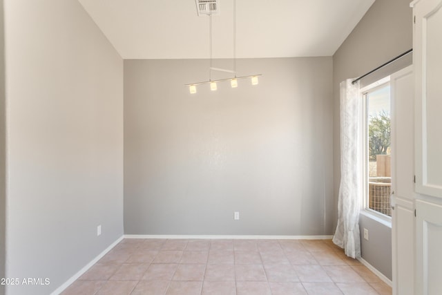 view of tiled empty room